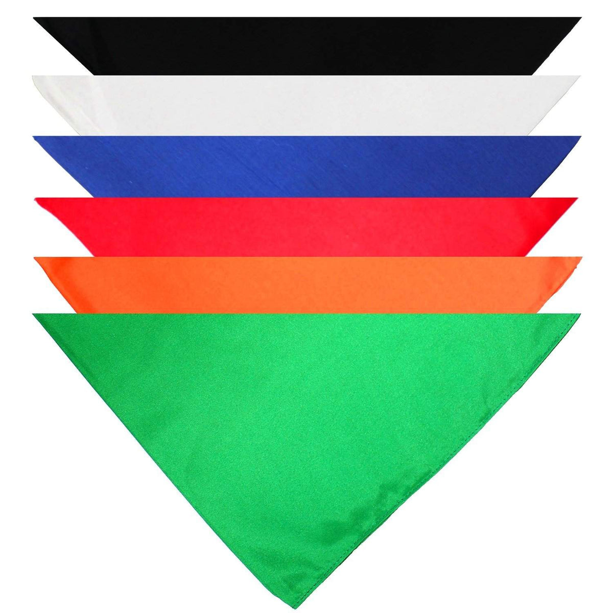 3 Pack Solid Cotton Dog Bandana Triangle Bibs - Small & Medium Pets
