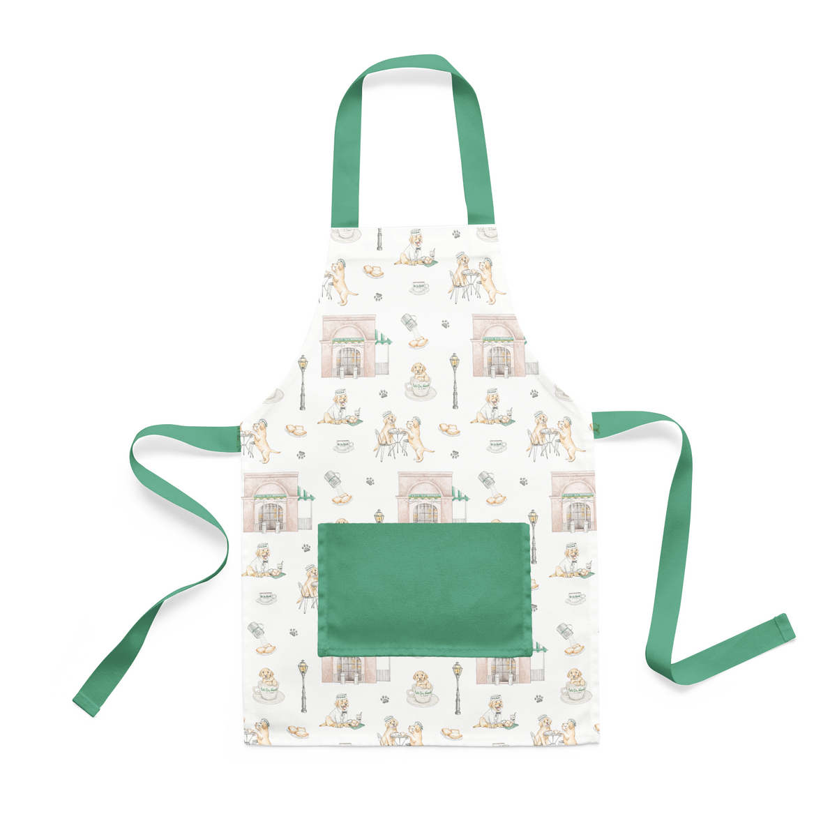Powdered Sugar & Puppies Organic Cotton Kid's Apron