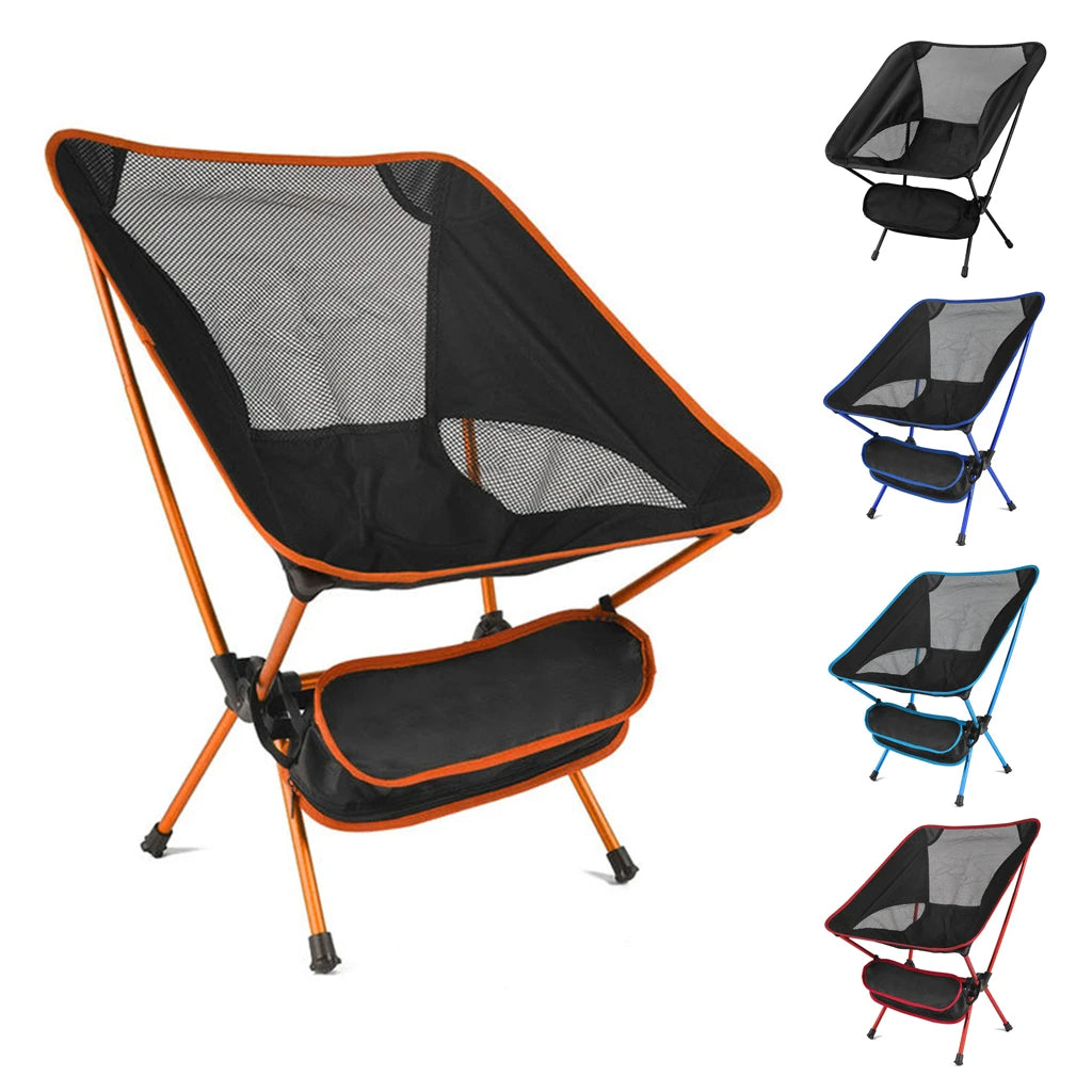 Travel Ultralight Folding Chair Superhard High Load Outdoor Camping Chair Portable Beach Hiking Picnic Seat Fishing Tools Chair