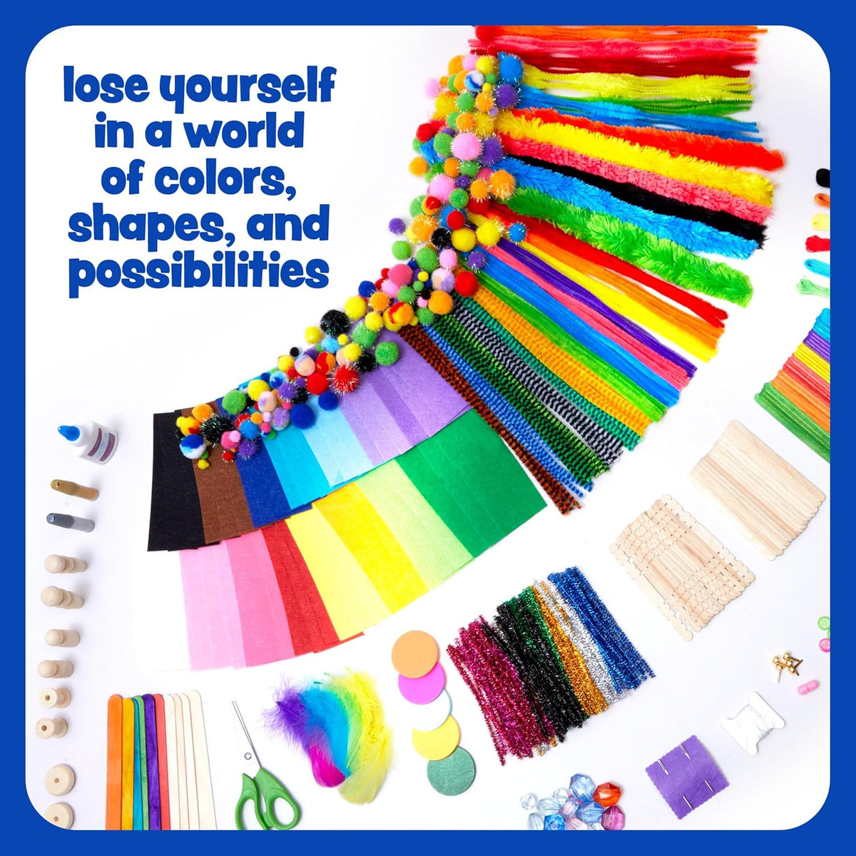 Ultimate Arts and Crafts Kit for Kids with 1000+ Craft Supplies and Endless Creative Fun