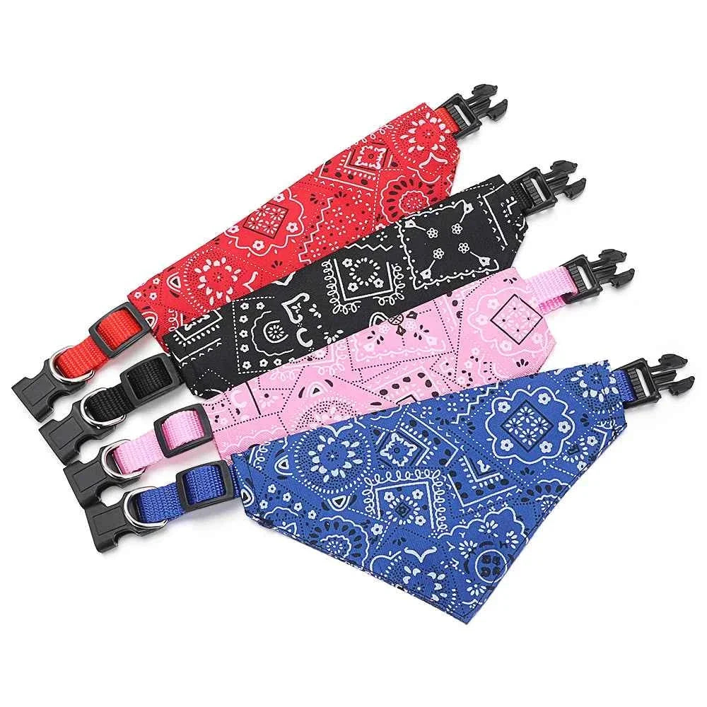 Adjustable Pet Bandana Scarf for Dogs & Cats – Stylish & Comfortable Accessory