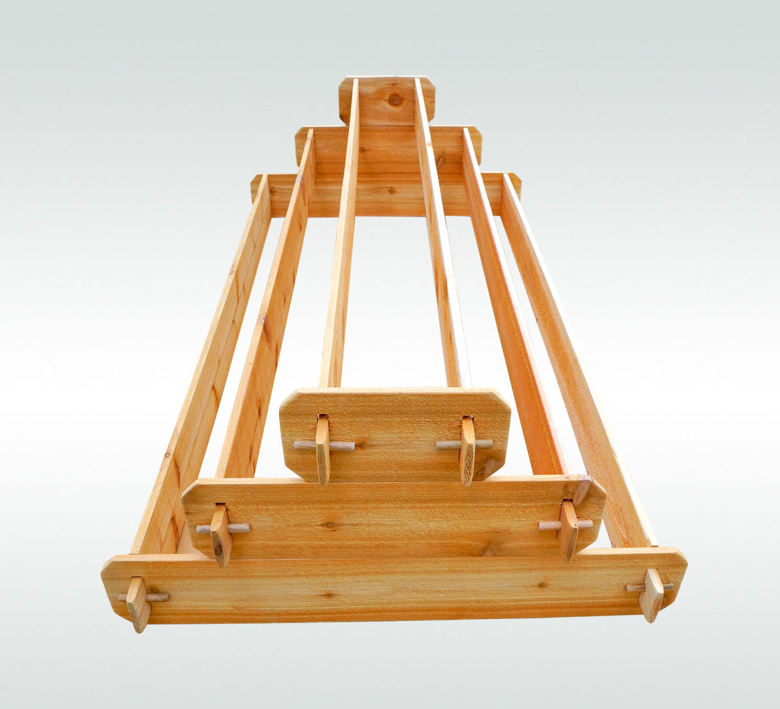 Timberlane Gardens Raised Garden Bed Kit Large 3 Tiered (1x6 2x6 3x6) Select Cedar Elevated Planter