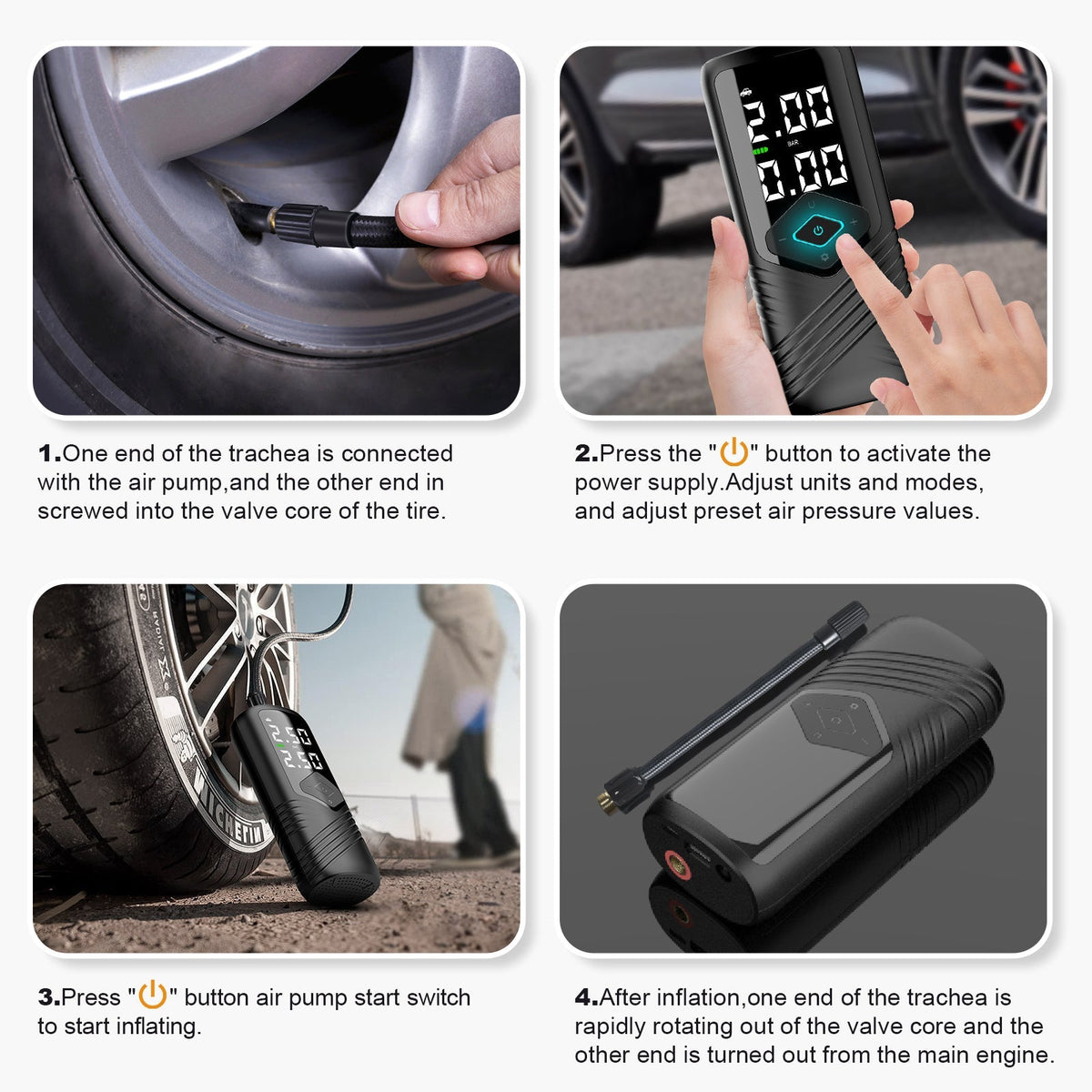 Intelligent Tire Pump for Cars