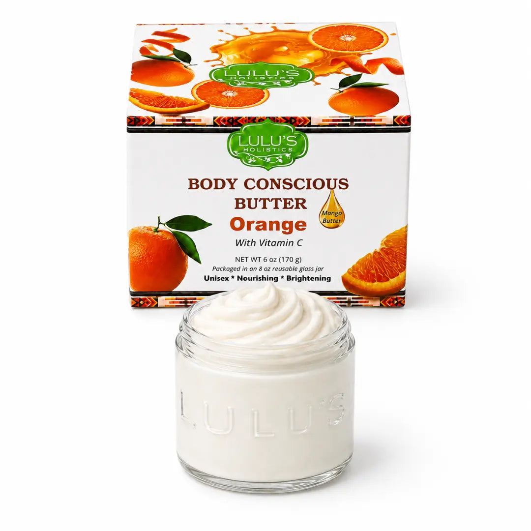 Lulu's Holistics Lavender Glowing Whipped Body Butter with Raw African Yellow Shea Base
