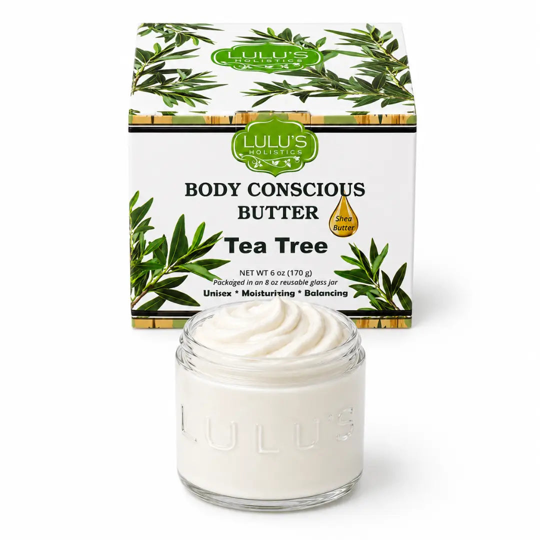 Lulu's Holistics Lavender Glowing Whipped Body Butter with Raw African Yellow Shea Base