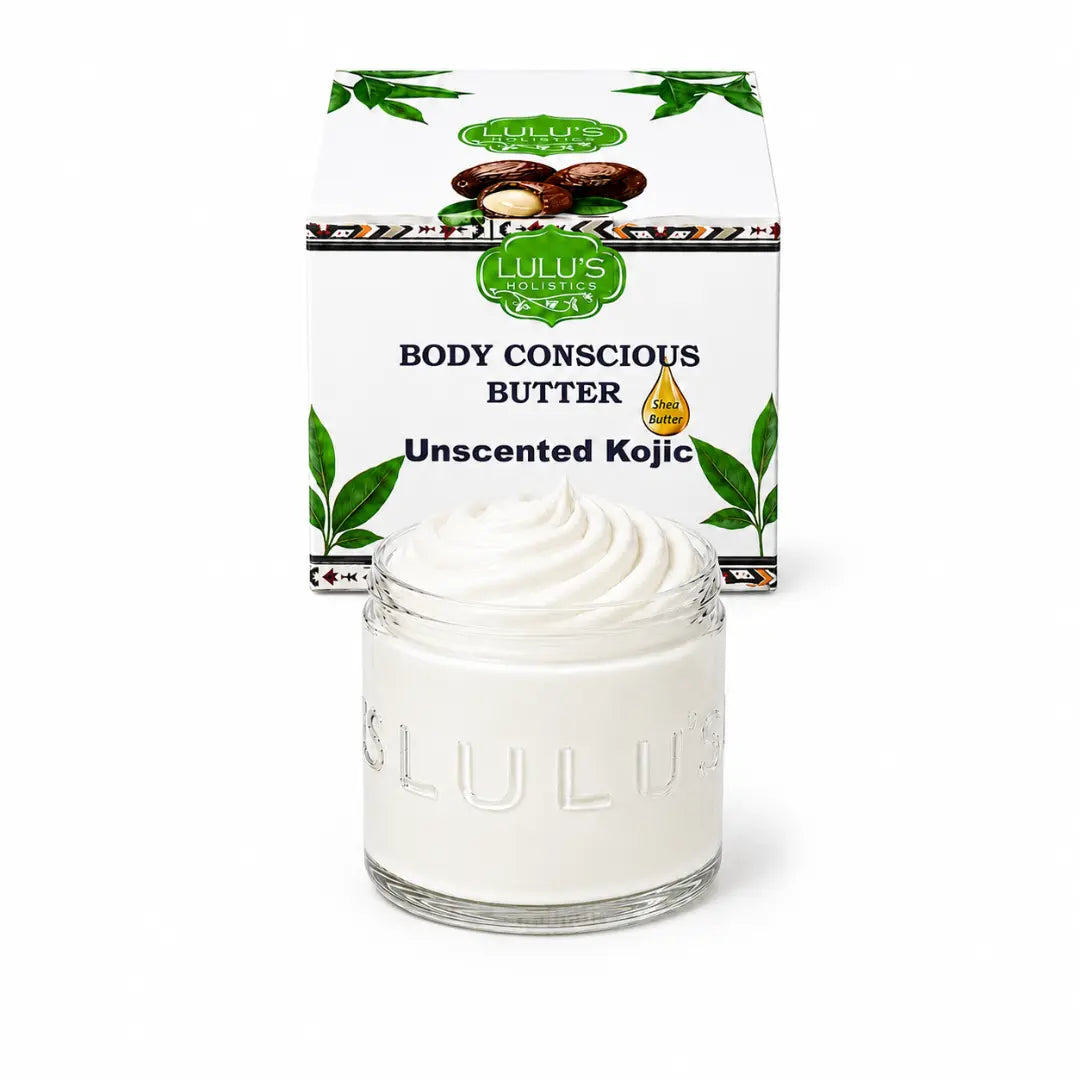 Lulu's Holistics Lavender Glowing Whipped Body Butter with Raw African Yellow Shea Base